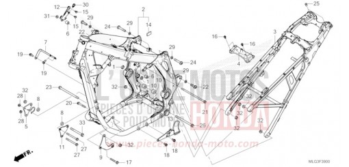 CARROSSERIE DE CHASSIS CRF1100D2N de 2022